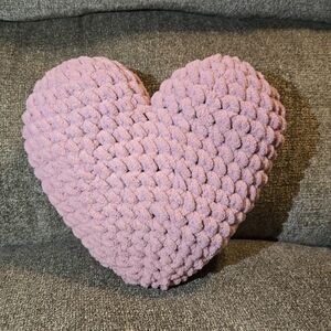 Handmade Valentines Heart Plush Pillow - Small